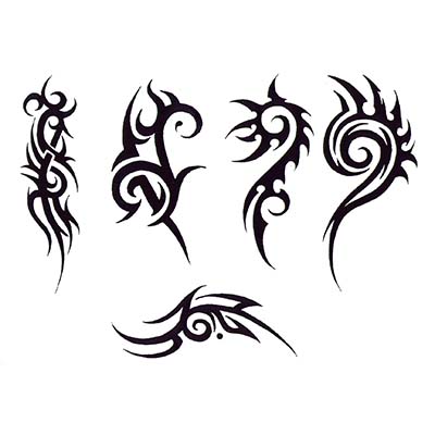 Tribal designs Fake Temporary Water Transfer Tattoo Stickers NO.10638